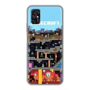 Чохол Майнкрафт на ZTE Blade V2020 Smart (AlphaPrint) Minecraft (фон Minecraft)