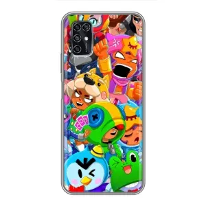 Чехлы Brawl Stars для ZTE Blade V2020 Smart (AlphaPrint) (Герої Бравл Старс)