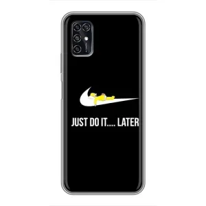 Чехол с Симпсонами для ZTE Blade V2020 Smart (VPrint) (Гомер Later)
