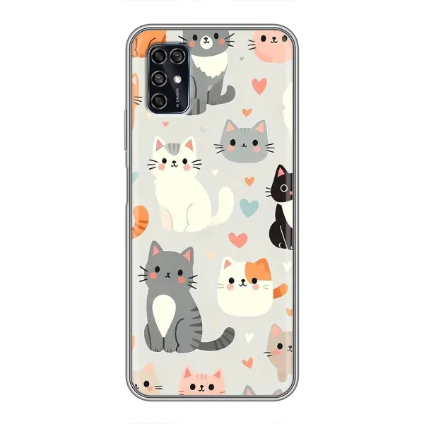 Чохол з принтом «Колаж котів» для ZTE Blade V2020 Smart