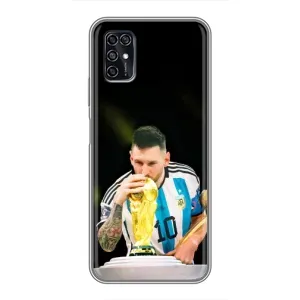 Чехлы для ZTE Blade V2020 Smart (Leo чемпион) (AlphaPrint) (Кубок Месси)
