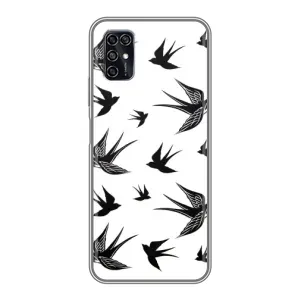 Чохол з пташками на ZTE Blade V2020 Smart (VPrint) (Ластівки)