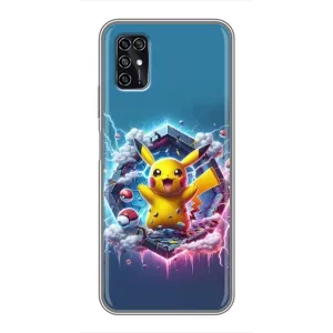 Чехол с Пикачу на ZTE Blade V2020 Smart (Лого Пикачу)