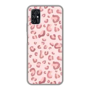 Чохол з розовим принтом для ZTE Blade V2020 Smart (Рожевий леопард)