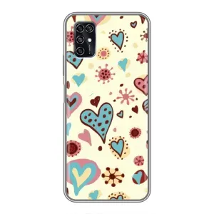 Чехлы для любимой на ZTE Blade V2020 Smart (VPrint) (Сердечки)