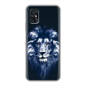 Чохол з картинкою ЛЕВ для ZTE Blade V2020 Smart (VPrint) (Синій Лев)
