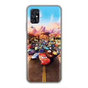 Силиконовый чехол Маквин для ZTE Blade V2020 Smart (Тачки на трассе)