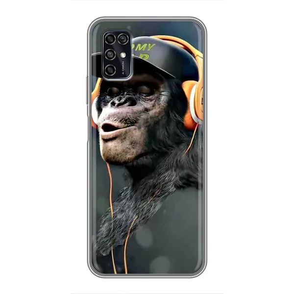 Чехол с принтом «В наушниках» для ZTE Blade V2020 Smart
