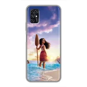 Чехол с мультфильмом Моана ZTE Blade V2020 Smart (Моана с веслом)