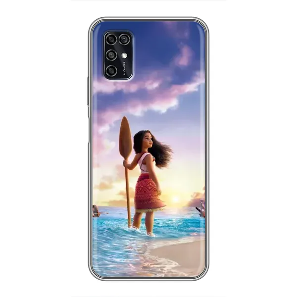 Чохол з принтом «Моана з веслом» для ZTE Blade V2020 Smart