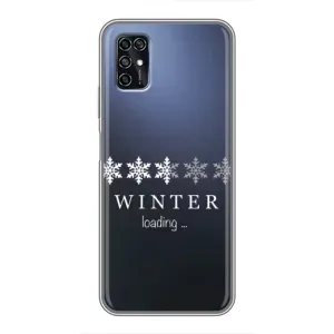Зимні Чохли для ZTE Blade V2020 Smart - прозорий фон (Winter loading)