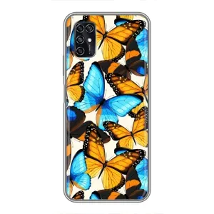 Чохол з принтом для ZTE Blade V2020 Smart - (Прикольні) (AlphaPrint) (Яскраві метелики)