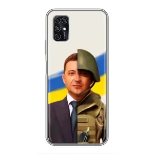 Чохол для ZTE Blade V2020 Smart (AlphaPrint - с принтом Зеленського) (Зеленский солдат)