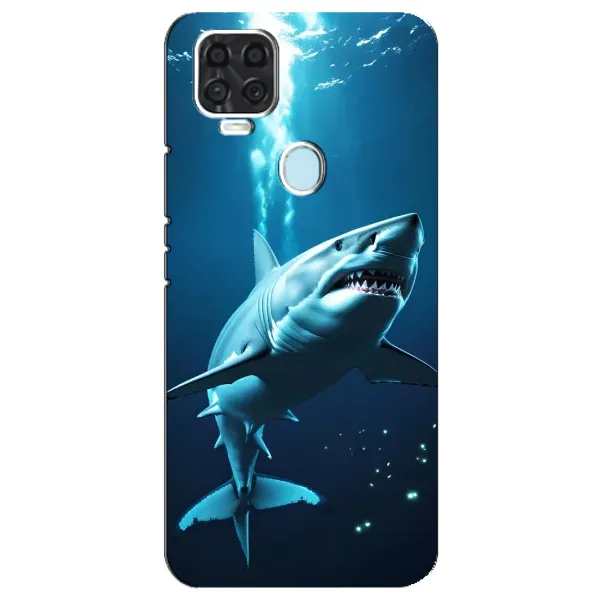Чехол с принтом «Акула под водой» для ZTE Blade V2020