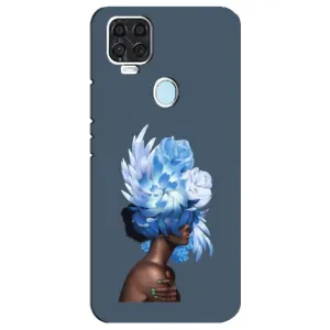 Чехлы (ART) Цветы на ZTE Blade V2020 (VPrint) (Квіти на голові)