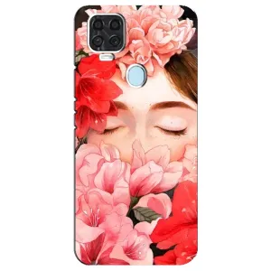 Чехлы (ART) Цветы на ZTE Blade V2020 (VPrint) (Очі в квітах)