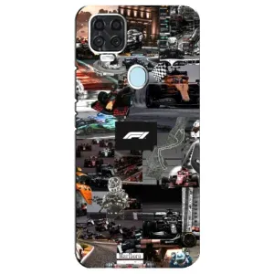 Чехол Формула1 на ZTE Blade V2020 (Гоночный коллаж Ф1)
