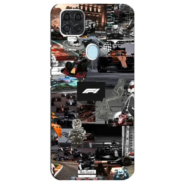 Чохол з принтом «Гоночний колаж Ф1» для ZTE Blade V2020