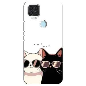 Чохол з малюнком кіт на ZTE Blade V2020 (Коти в окулярах)