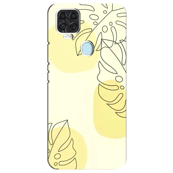 Чохол з принтом «Жовта монстера арт» для ZTE Blade V2020