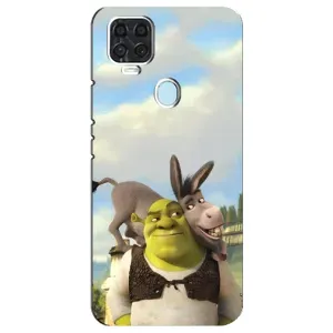 Чехол с мультфильмом Шрек на ZTE Blade V2020 (Шрек и Осел)