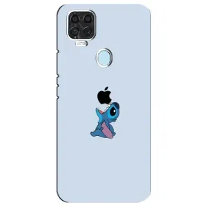 Чехол с принтом Стич на ZTE Blade V2020 (Stitch apple)