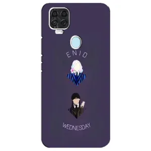 Чехлы Венсдей на ZTE Blade V2020 Уэнсдей (AlphaPrint) (Уэнздей и подруга)