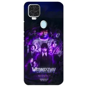 Чехол с дизайном Венздей 2 на ZTE Blade V2020 (Фиолетовая магия Уэнздей)