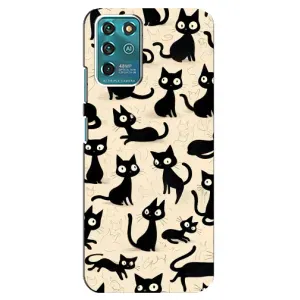 Чохол з малюнком кіт на ZTE Blade V30 Vita (Чорні коти)