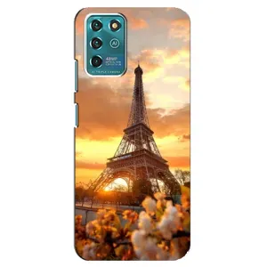 Чехол Эйфелева Башня для ZTE Blade V30 Vita - (AlphaPrint) (Солнечная башня)