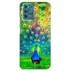 Чохол з пташками на ZTE Blade V30 Vita (VPrint) (Яскравий Павлин)