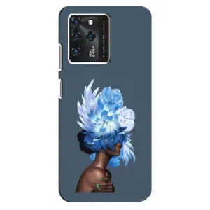 Чехлы (ART) Цветы на ZTE Blade V30 (VPrint) (Квіти на голові)