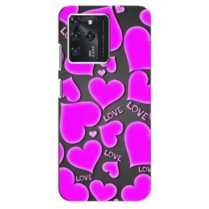 Чехлы для любимой на ЗТЕ Блейд В30 (VPrint) (Pink hearts)