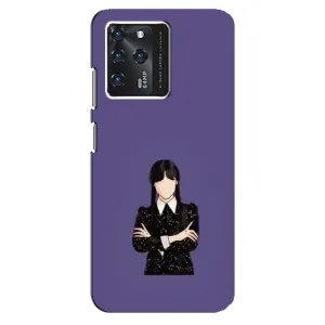 Чохли Венсдей на ZTE Blade V30 Уенсдей (AlphaPrint) (Венздей у чорному)