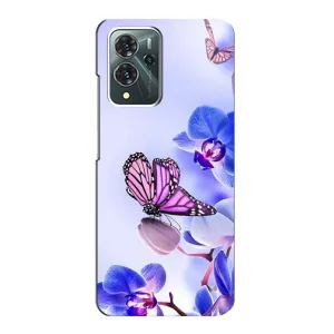 Чохли з квітами для ZTE Blade V40 Pro (VPrint) (Метелик на квітах)