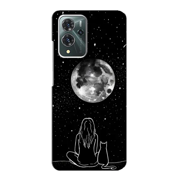 Чохол з принтом «Дівчина з котом» для ZTE Blade V40 Pro Чохол з принтом «Дівчина з котом» для ZTE Blade V40 Pro