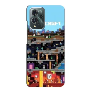 Чохол з принтом «фон Minecraft» для ZTE Blade V40 Pro