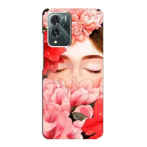 Чехлы (ART) Цветы на ZTE Blade V40 Pro (VPrint) (Очі в квітах)