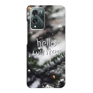 Новогодние, Праздничные Чехлы для ZTE Blade V40 Pro - 2024 год (Hello winter)