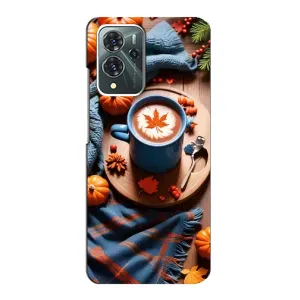 Чехол с принтом «Кофе и тыковки» для ZTE Blade V40 Pro