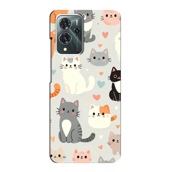 Чохол з принтом «Колаж котів» для ZTE Blade V40 Pro Чохол з принтом «Колаж котів» для ZTE Blade V40 Pro
