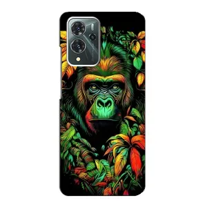 Чохол з принтом «Мавпа в квітах» для ZTE Blade V40 Pro