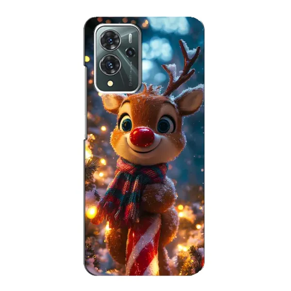 Чехол с принтом «Олень с шарфом» для ZTE Blade V40 Pro