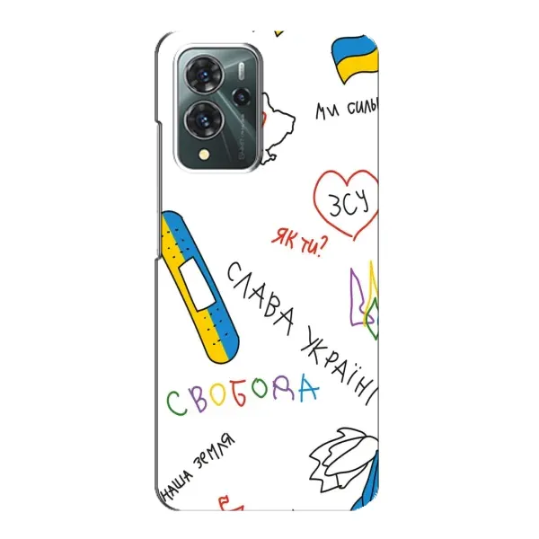 Чехол с принтом «Стикер» для ZTE Blade V40 Pro
