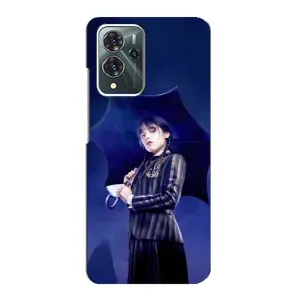 Чохли Венсдей на ZTE Blade V40 Pro Уенсдей (AlphaPrint) (Венздей з парасолькою)
