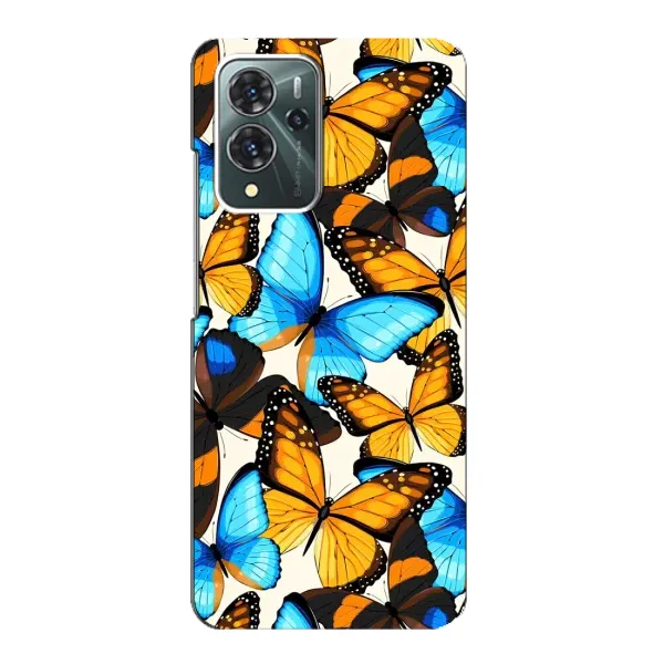 Чехол с принтом «Яркие бабочки» для ZTE Blade V40 Pro