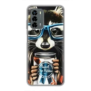 Чохол з принтом для  ZTE V40 Віта - (Прикольні) (AlphaPrint) (Єнот з банкою)