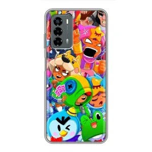 Чехлы Brawl Stars для Blade V40 Vita (AlphaPrint) (Герои Бравл Старс)