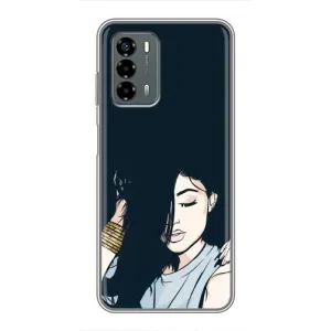 Чохол з друком для Blade V40 Vita - (Мода) (AlphaPrint) (Гарна дівчина)