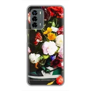 Брендновые Чехлы для Blade V40 Vita - (PREMIUMPrint) (Nike цветы)